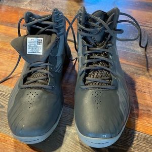Under Armour high top. Gray in color. Worn only once